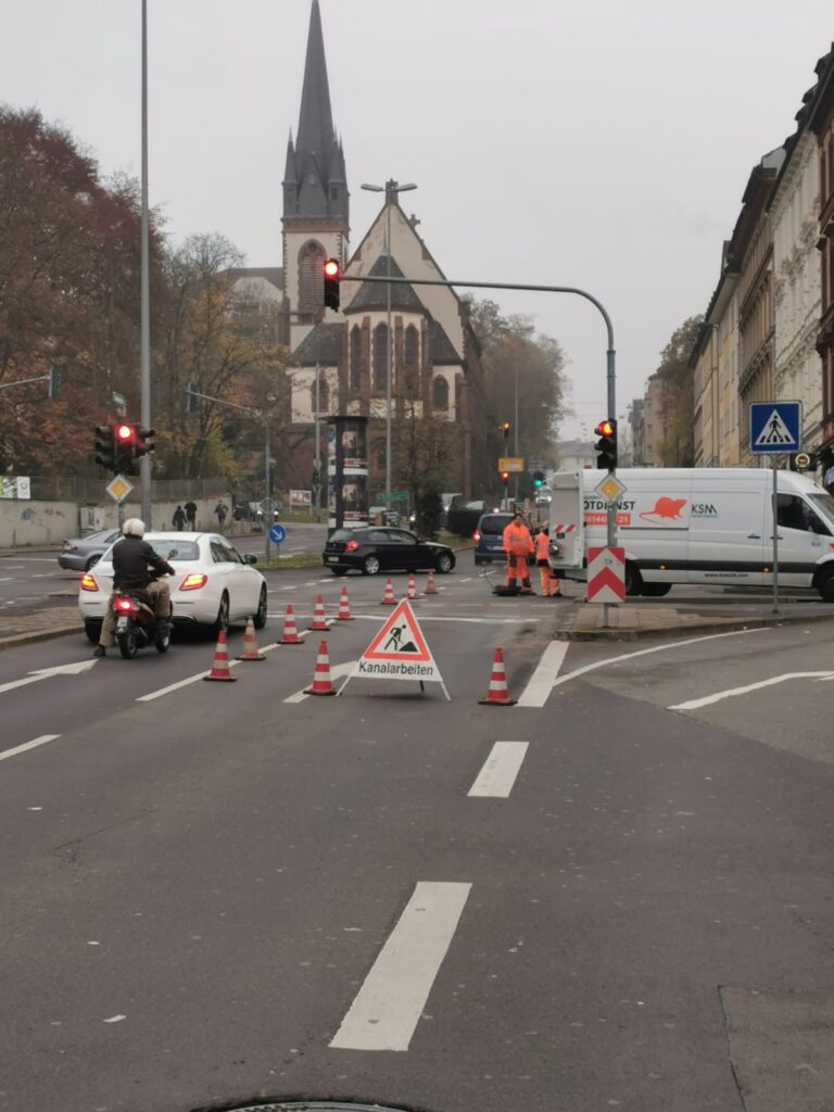 Kanalarbeitern-Ampel